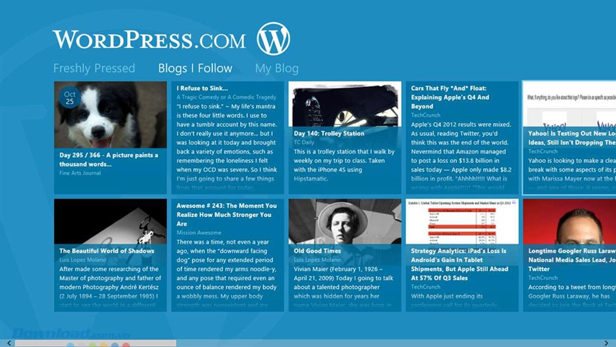 Theo dõi blog người dùng khác