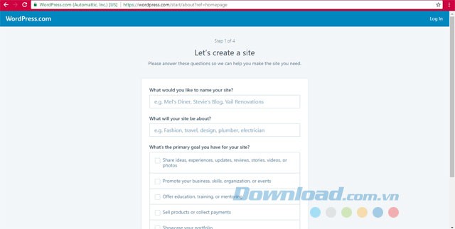 Tạo blog miễn phí với WordPress