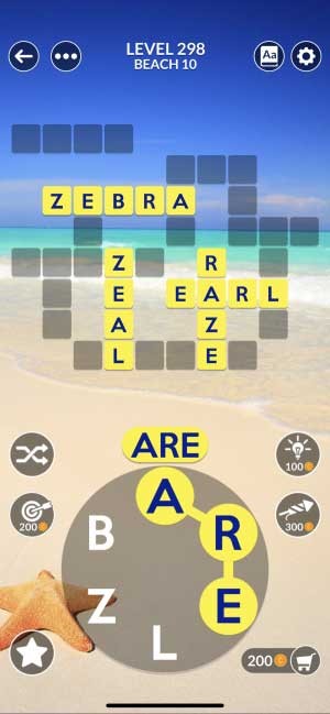 Wordscapes ghép chữ cái thành từ có nghĩa