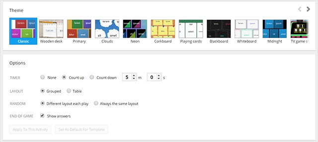 Word Wall app cung cấp template tiện lợi để bạn lựa chọn, nhập nội dung và sẵn sàng sử dụng