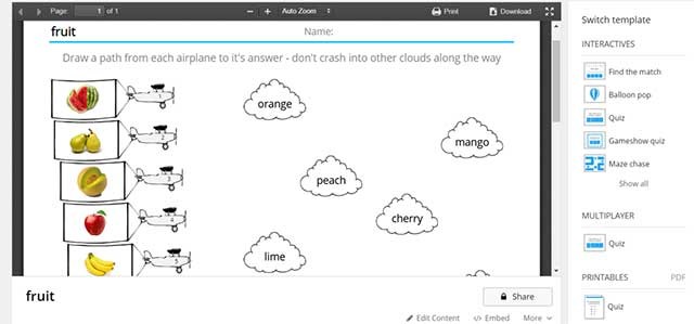 Bạn có thể đăng nhập miễn phí vào Wordwall web