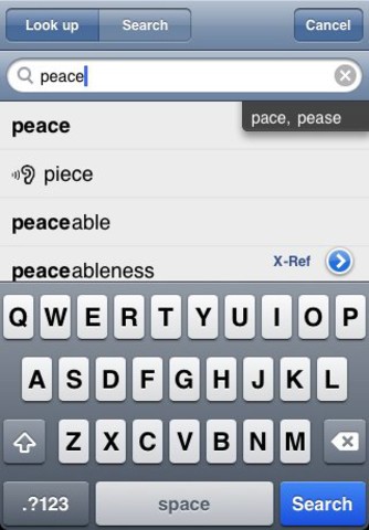 WordWeb Dictionary for iPhone