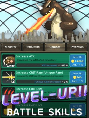 Phát triển quái vật của bạn và tham gia cuộc đái chiến quái thú trong game World Beast War