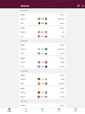 Xem lịch thi đấu chi tiết