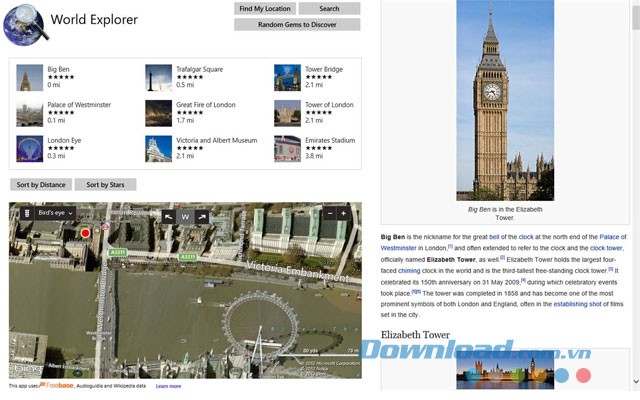 Ứng dụng du lịch hấp dẫn cho Windows