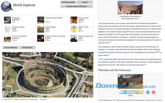 Ứng dụng du lịch hấp dẫn World Explorer