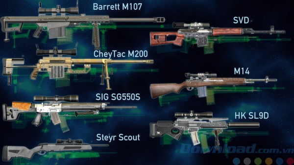 Một số mô hình súng trong World of Guns: Gun Disassembly