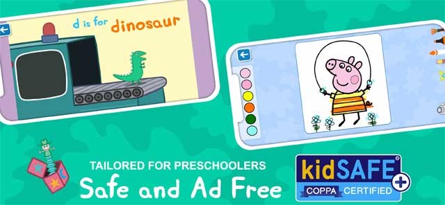 World of Peppa Pig là game trẻ em an toàn và không chứa quảng cáo