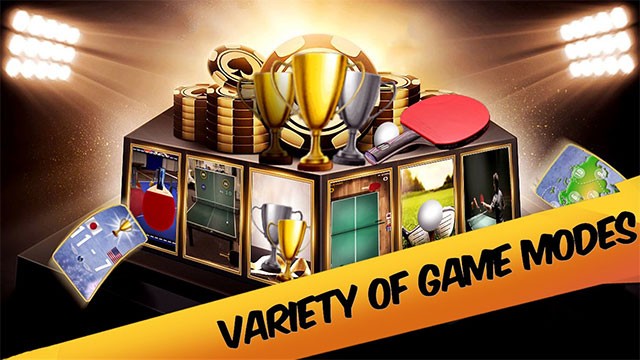 Nhiều chế độ chơi hấp dẫn trong World Tour: Classic Table Tennis