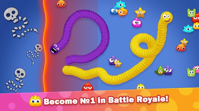 Trở thành con sâu lớn nhất trong cuộc chiến Battle Royale ở game Worm Hunt .io