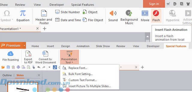 Nhiều tính năng nâng cao