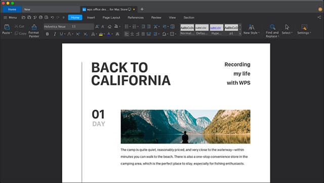WPS Office tích hợp chương trình soạn thảo văn bản chuyên nghiệp, đa chức năng