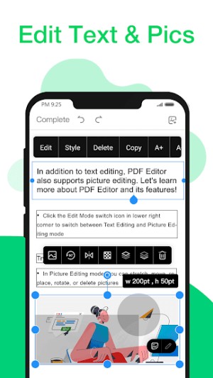 Chỉnh sửa text và ảnh trên file PDF