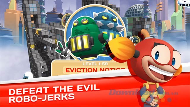 Đánh bại lũ robot xấu xa