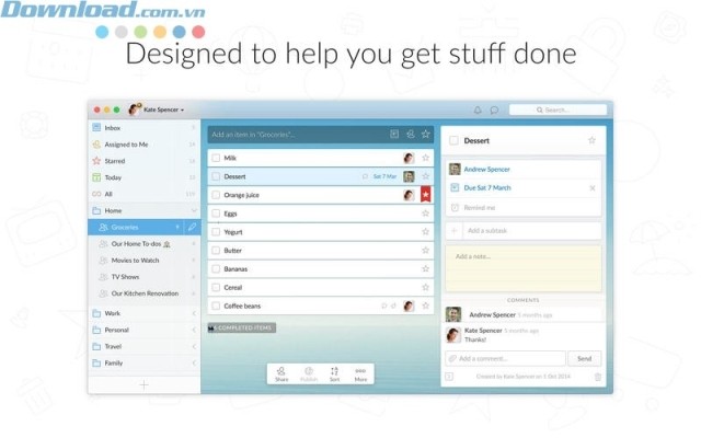 Tạo danh sách công việc