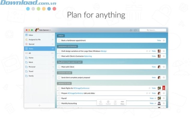 Lên kế hoạch cho mọi việc
