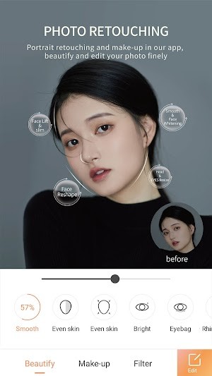 Wuta Camera có tính năng chỉnh ảnh mạnh mẽ