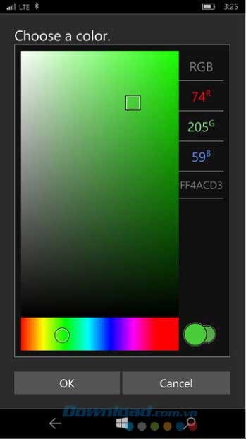 Lựa chọn nhiều màu sắc