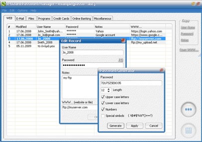 X-Lizard Password Manager
