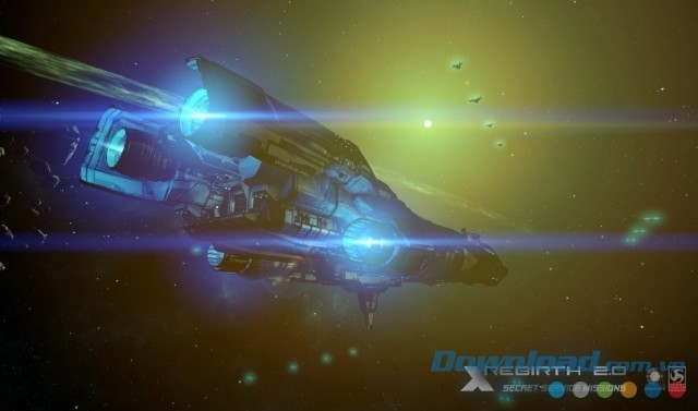 Điều khiển chiếc phi thuyền vũ trụ tuyệt đẹp trong game hành động X Rebirth cho máy tính, Mac và Linux