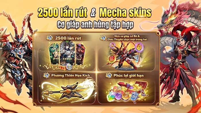 Game mobile chiến thuật đấu tướng chủ đề Tam Quốc mecha - X-Samkok: Siêu Năng Tam Quốc