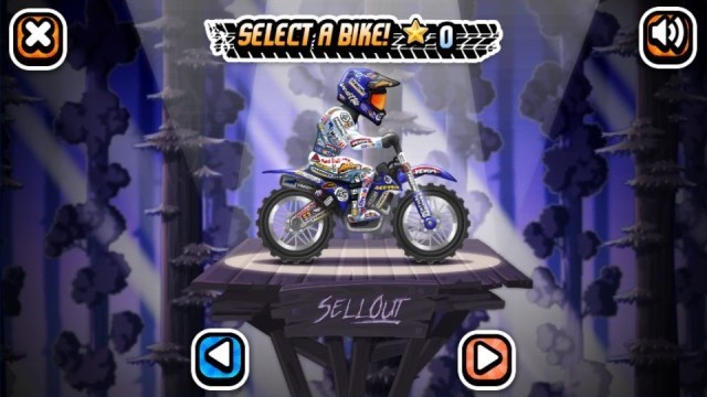Chọn và cầm lái chiếc xe moto mà bạn yêu thích trong game X-Trial Racing