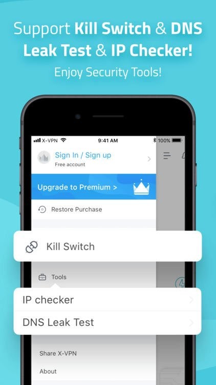 Hỗ trợ Kill Switch, kiểm tra rò rỉ DNS và IP
