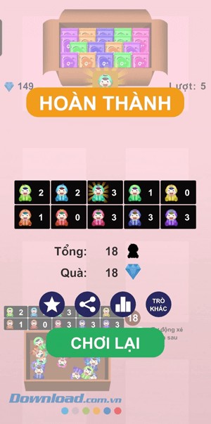 Kết thúc màn xé túi mù