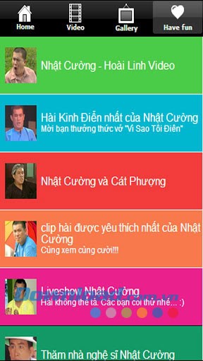 Xem hài Nhật Cường for Android
