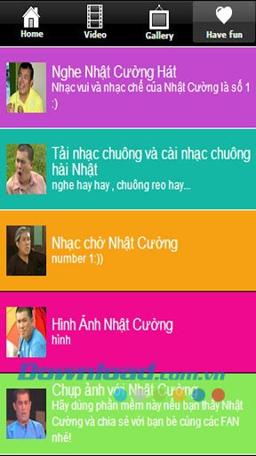 Xem hài Nhật Cường for Android