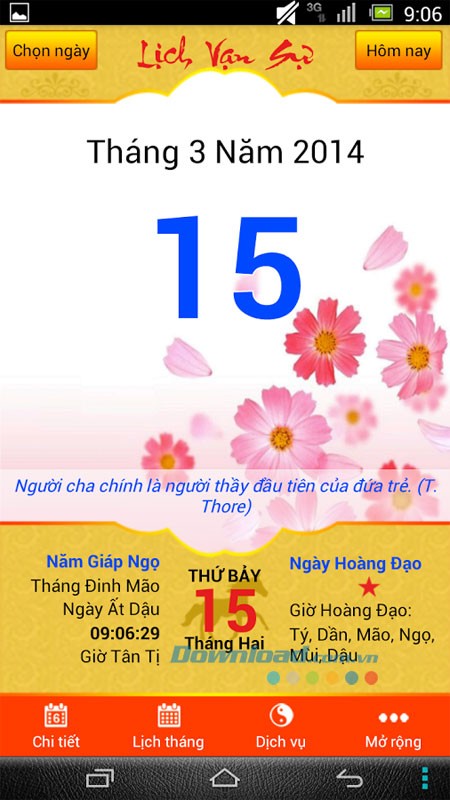 Lịch ngày tốt for Android