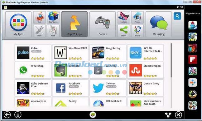 Cài đặt Bluestack để sử dụng Xender trên máy tính
