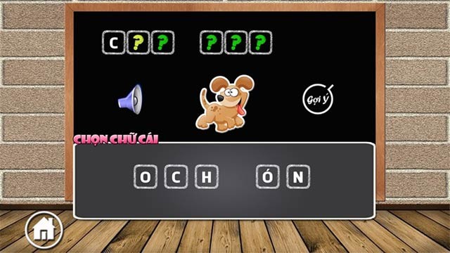 Chọn chữ cái