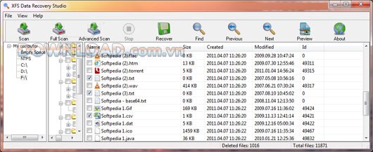 XFS Data Recovery Studio
