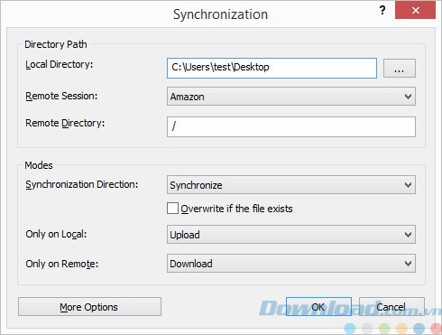 Đồng bộ từ xa với Xftp