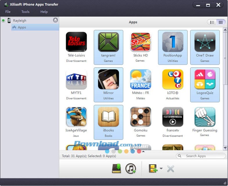 Xilisoft iPhone Apps Transfer