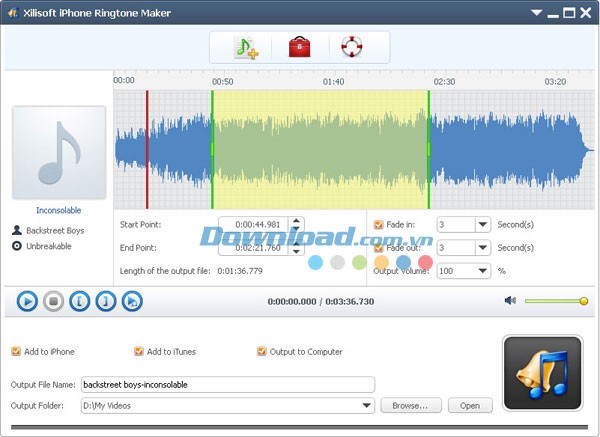 Xilisoft iPhone Ringtone Maker