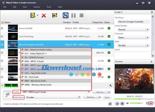 Xilisoft Video to Audio Converter