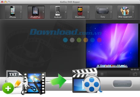 Xinfire DVD Ripper cho Mac