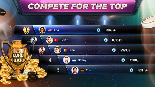 Tranh tài với bạn bè hoặc người chơi Backgammon từ khắp nơi trên thế giới