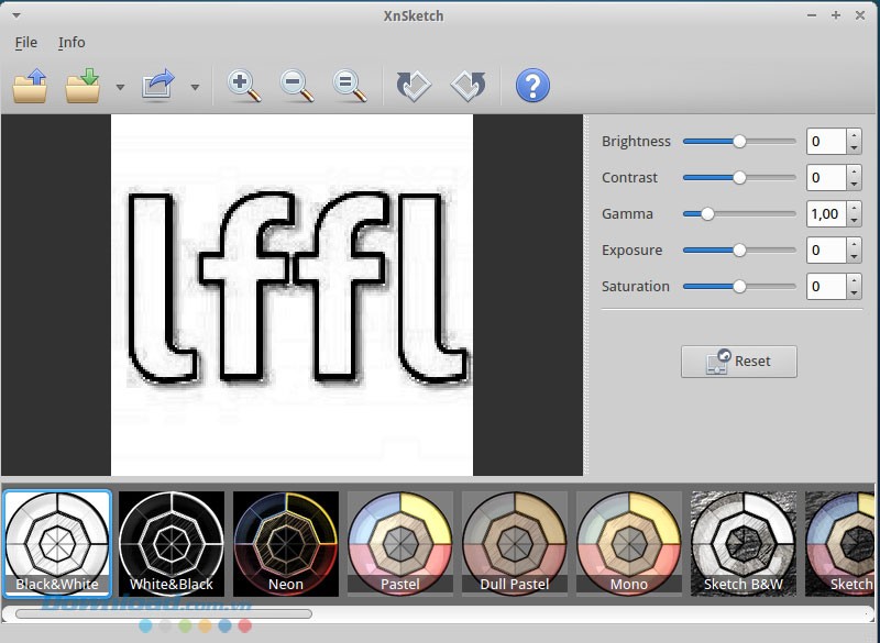 Các lựa chọn chỉnh sửa bằng thanh trượt đơn giản