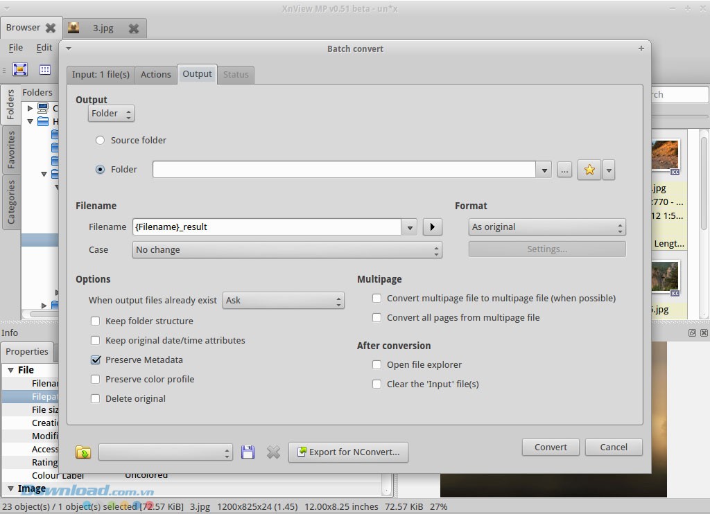 Chuyển đổi ảnh hàng loạt
