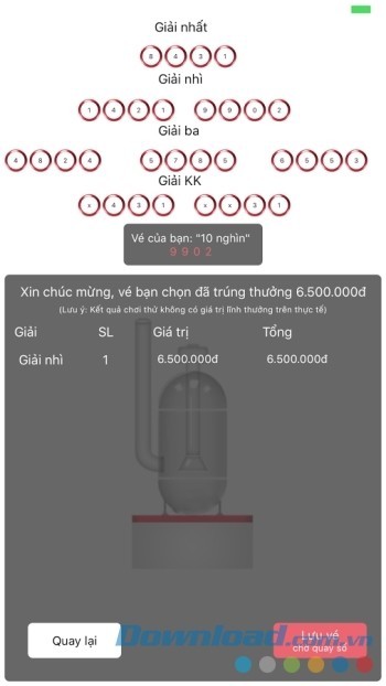 Hệ thống thông báo kết quả xổ số