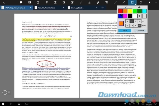 Giao diện chính của ứng dụng Xodo PDF Reader & Editor cho máy tính và Windows Phone