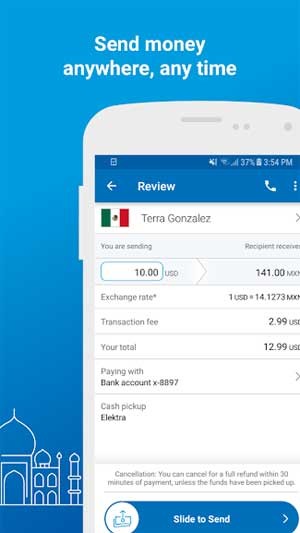 Với Xoom, bạn có thể chuyển tiền tới bất cứ đâu, bất cứ thời gian nào
