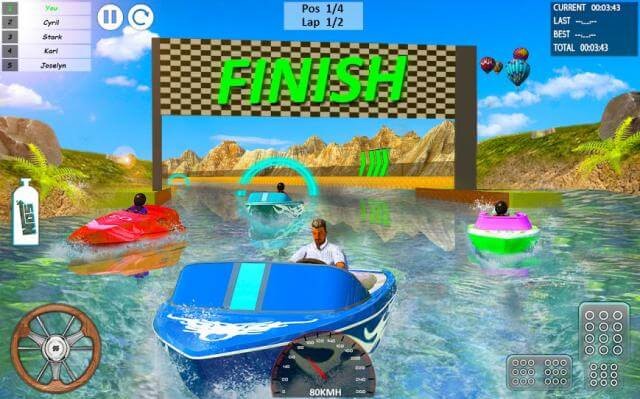 Xtreme Boat Racing là game đua thuyền tốc độ gay cấn