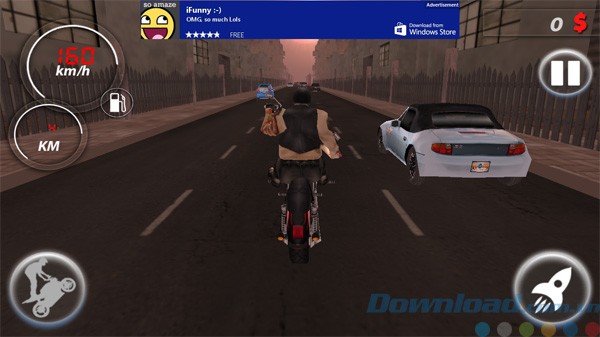 Giao diện game Xtreme Highway Stunt Bike Rider
