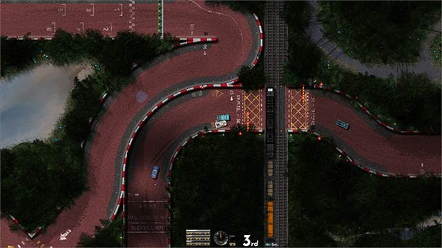 Góc nhìn top-down giúp bao quát toàn bộ đường đua của XWheels Grand Slam