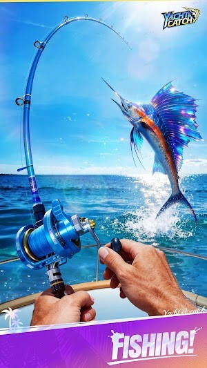 Yacht & Catch là game mô phỏng câu cá 3D sống động