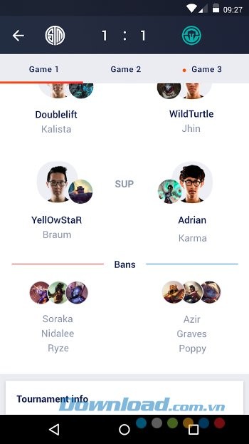 Xem thông tin các giải đấu trên Yahoo Esports